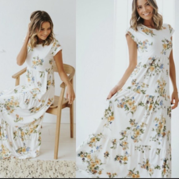 ISO Journey Five Floral Maxi Dress Size S - Picture 2 of 7